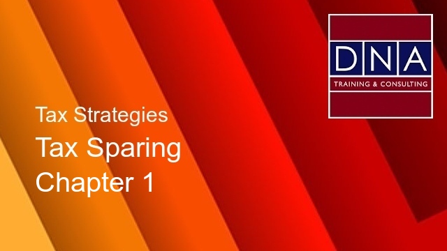 Tax Sparing - Chapter 1